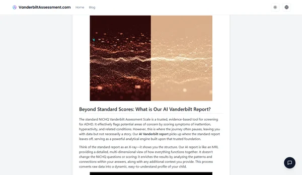 Vanderbilt Assessment: Unlock AI-Powered ADHD Insights