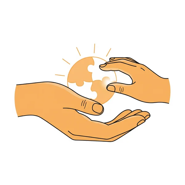 Abstract image of supportive hands offering insight