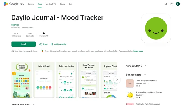 Daylio Journal – เครื่องติดตามอารมณ์และกิจกรรม