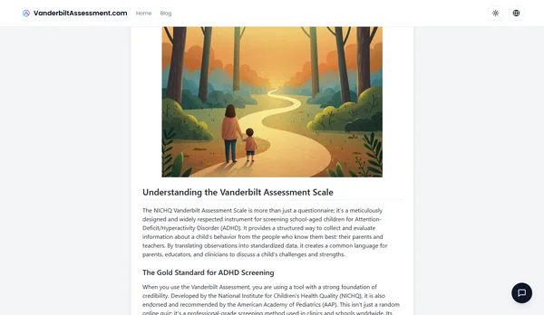 Vanderbilt Assessment คืออะไร? คู่มือคัดกรอง ADHD
